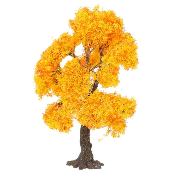 Masteelf Miniature Tree Models Mini Model Plant Miniature Model Tree Artificial Tree Fake Plants Train Trees for Sand Table Models Scene Decoration