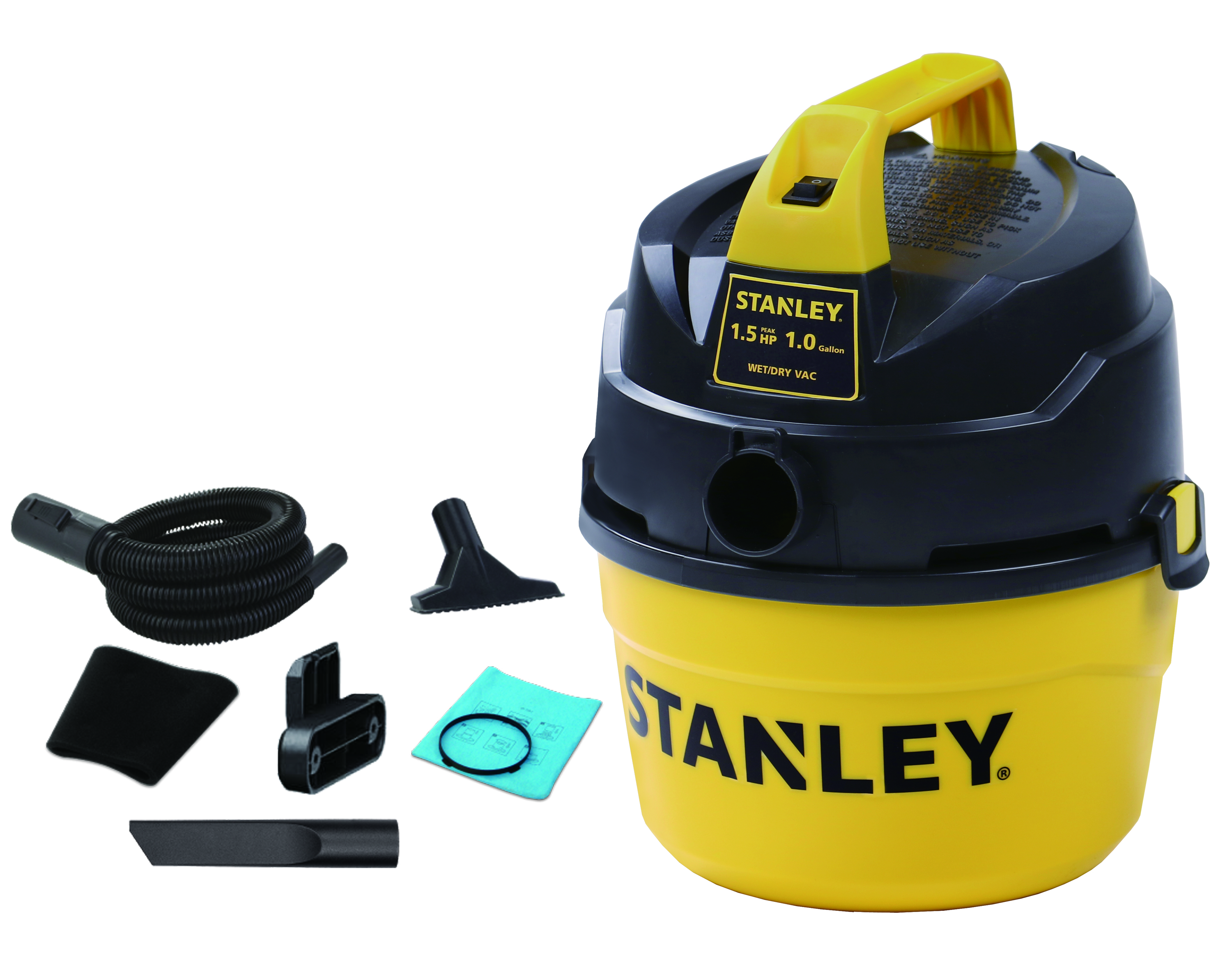 Stanley Wet Dry Vacuum Cleaner 1 Gallon 1.5 Peak HP Portable Garage
