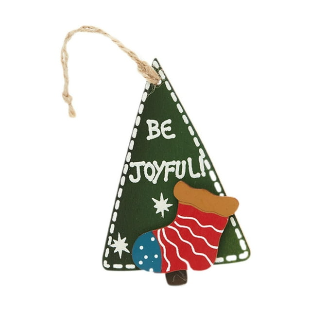 Adornos colgantes para de Navidad, regalos de decoración navideña, adornos colgantes para puerta, ventana, festival, cumpleaños, año Nuevo Estilo B
