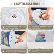 BZSMCE Table Lamp Creative Blooming Hues Pattern Simple Pattern Night Light