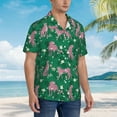 thumbnail image 2 of Lsque Tropical Leopard pattern Hawaiian Shirt for Men, Unisex Summer Beach Casual Short Sleeve Button Down Shirts-Small, 2 of 9