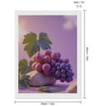 thumbnail image 2 of Diamond Art Kit for Adults, Pink Purple Grapes Leaf Rock Diamond Painting for Adults Beginners, 5D DIY Diamond Art Painting Kits, Colorful Diamond Painting Craft for Home Decor 12x16, 2 of 7