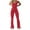 Watermelon Red, variant on ABATAB Women Workout Jumpsuit Seamless Crewneck Yoga Bodycon One Piece Sleeveless Full Length Athletic Running Romper