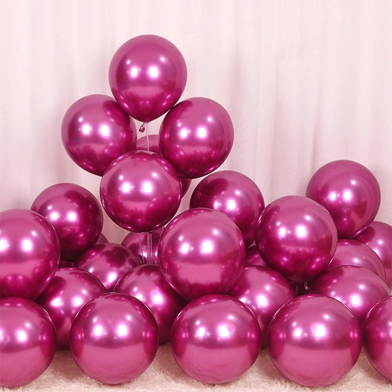 Home Garden Party Supplies 50 Mixed Metallic Balloons Chrome Shiny Latex 12 Thicken For Wedding Party Baby Takumi Kobo Com