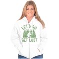 thumbnail image 3 of Let's Go Get Lost Bigfoot Legend Myth Zip Up Hoodie Men's Women's Brisco Brands S, 3 of 6