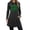 A-Black195, variant on Womens St Patrick's Day Celtic Clover Graphic Hoodie Dress Intricate Pattern Print Knee Length Pullover Cozy Casual Holiday Wear Tunic