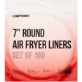 thumbnail image 1 of Chefman Disposable Air Fryer Liners, Heat-Resistant Parchment Paper for Baskets, 100 Pack, 7” Round, 1 of 7