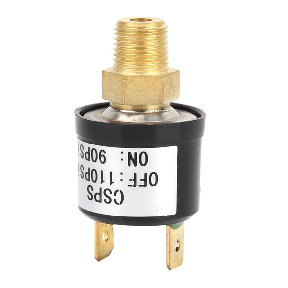Válvula De Conmutación De Control De Presión Del Compresor De Aire De 90-110 PSI Interruptor De Presión De Alta Resistencia Con Encendido Automático A 90 PSI, Apagado