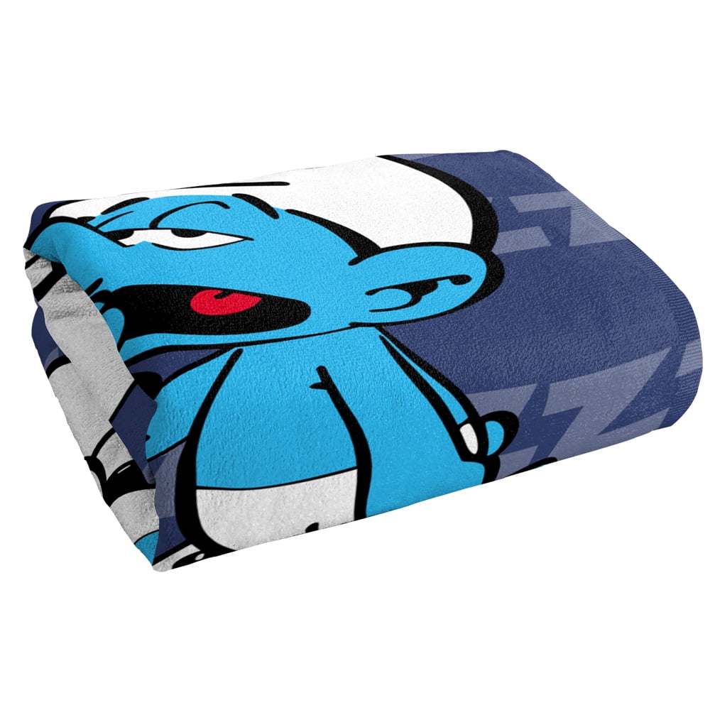 The Smurfs Beach Towel, 30'x60' Lazy Smurf Beach Towel