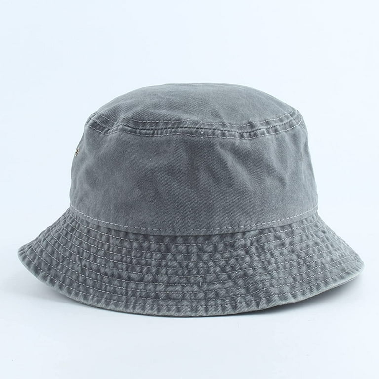CoCopeaunts Denim Bucket Hat for Women Street Travel Work