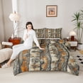 thumbnail image 4 of Feelyou Tree Plant Queen Comforter Set, Countryside Branches Men Bedding Set, 3pcs, 4 of 8