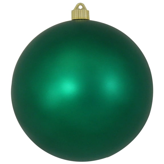 Christmas By Krebs Ornament, Large Commercial Grade Indoor and Outdoor Shatterproof Plastic, UV and Water Resistant Ball Ornament Decorations (Velvet Shamrock Green, 8 inch (200mm))