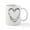 White, variant on CafePress - Barbed Wire Heart Mug - 11 oz Ceramic Mug - Novelty Coffee Tea Cup