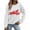 White, variant on Christmas Graphic Sweatshirts for Women Xmas Car Printed Pullover Long Sleeve Crewneck Tshirts Xmas Holiday Party Winter No Hood Sweaters