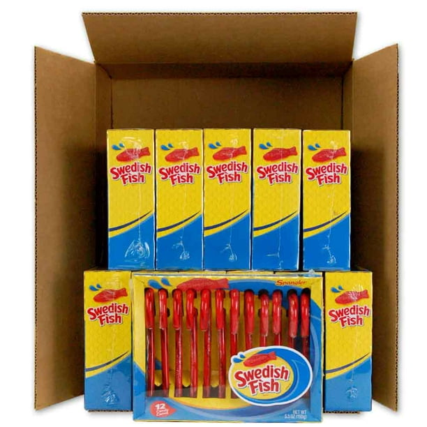 Swedish Fish Candy Canes Fruity Flavor 12 Count Boxes ...