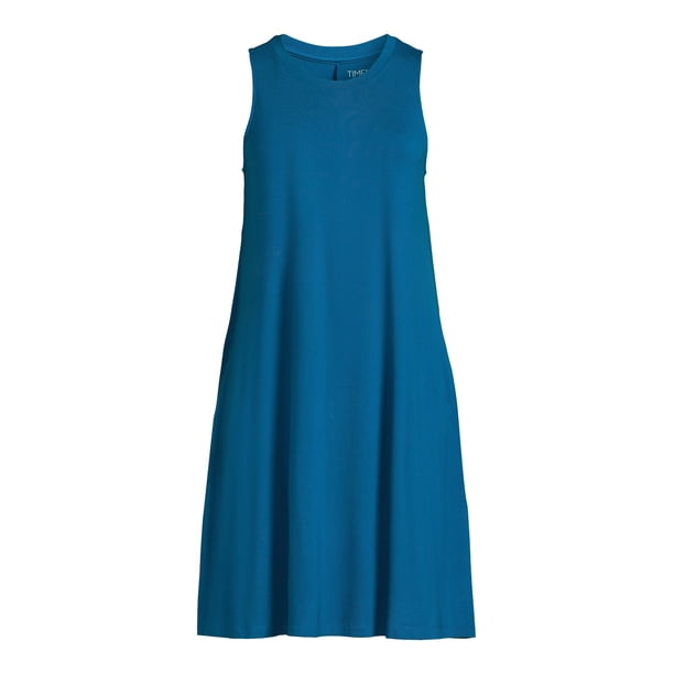 Time and Tru Women's Sleeveless Knit Dress - Walmart Business Supplies Time and Tru Women's Sleeveless Knit Dress - Walmart Business Supplies
