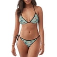 thumbnail image 1 of Fotbe Colorful Pugs Traje de Baño para Mujer de Dos Piezas – Bikini Sexy de Tirantes Tipo Halter con Diseño Triangular, 1 of 6
