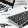 thumbnail image 4 of Bluetooth Wireless Keyboard with Touchpad 7-Colors Backlit 2.4G Rechargeable Trackpad Keyboard for Smart TV, 4 of 5