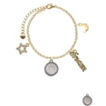 thumbnail image 2 of Delight Jewelry Stainless Steel Disc Nevertheless She Persisted Goldtone Dream Big Charm Bracelet, 7.5+2" Extender, 2 of 4