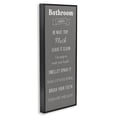 thumbnail image 2 of Stupell Industries Cottage Bathroom Rules Reminders Black Framed Giclee Art, 10 x 24, by Julia Frost, 2 of 8