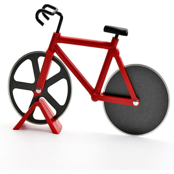 Bicycle pizza cutter stainless steel pizza roller cutter