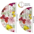 thumbnail image 3 of Vintage Butterfly Tree Skirt Autumn Christmas Tree Skirt for Holiday Party Home Decoration 36 Inch, 3 of 6