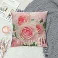 thumbnail image 2 of Qinduosi Happy Mother’s Day Pillow Covers Spring Pink Flowers Leaves with Best Mommy Ever Love Heart Farmhouse Decorative Cushion Cover Mom Grandma Gifts White, 2 of 5