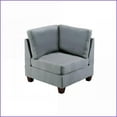 thumbnail image 5 of Modern 6pc Modular Sectional Sofa Set – Grey Linen-Like Fabric for Living Room | Grey | Fabric | Cushion Back, 5 of 16