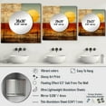 thumbnail image 4 of Designart "Sentimental Sundown Full Moon Ascent" Modern Geometric Gold Large Square Mirror - Square Bedroom Mirror Printed Wall Decor - Modern Square Printed Wall Mirror Art, 4 of 5
