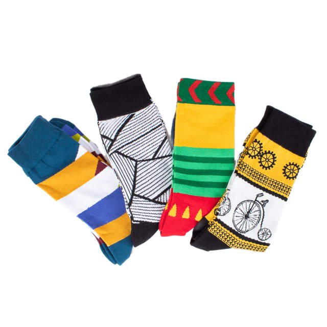 Calcetines De Colores Diseños Divertidos Para Mujer – 4 Pares MUYTU Crazy Socks
