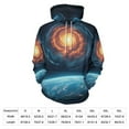 thumbnail image 2 of Cosmic Planet Hoodies Classic Oversized Pullover Hoodie Female Long Sleeve Pretty Graphic Casual Hooded Sweatshirts, 2 of 5