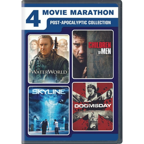 4-Movie Marathon: Post-Apocalyptic Collection (Waterworld / Skyline / Children of Men / Doomsday) (DVD)