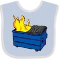 thumbnail image 3 of Inktastic Dumpster Fire Boys or Girls Baby Bib, 3 of 4