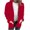 Red, variant on UYISJ Women's Stand Collar Coats Zip Up Long Sleeve Jacket with Pockets Running Sweatshirts Jackets Casual Solid Color Outerwear Coffee XXL