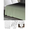thumbnail image 6 of Light Green Black Ombre Queen Size Flat Sheet, Wrinkleproof & Fadeproof Cooling Flat Bed Sheet Only, Modern Gradient Abstract Art Breathable Soft Bedding Top Sheets 90 x 102 Inches, 6 of 8