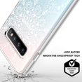 thumbnail image 4 of Galaxy S10 Plus Case, White Henna Mandala Lace Floral Pattern Clear Design Printed Transparent Plastic Back Case with TPU Bumper Protective Case Cover for Samsung Galaxy S10 Plus, 4 of 7