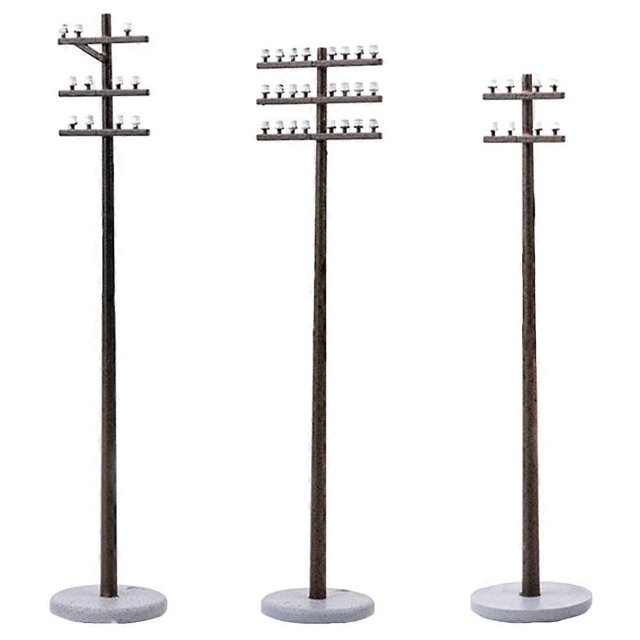 3pcs Scale Micro Landscape Sand Table Accessories for Model Railways Train Track Decoration DIY Craft