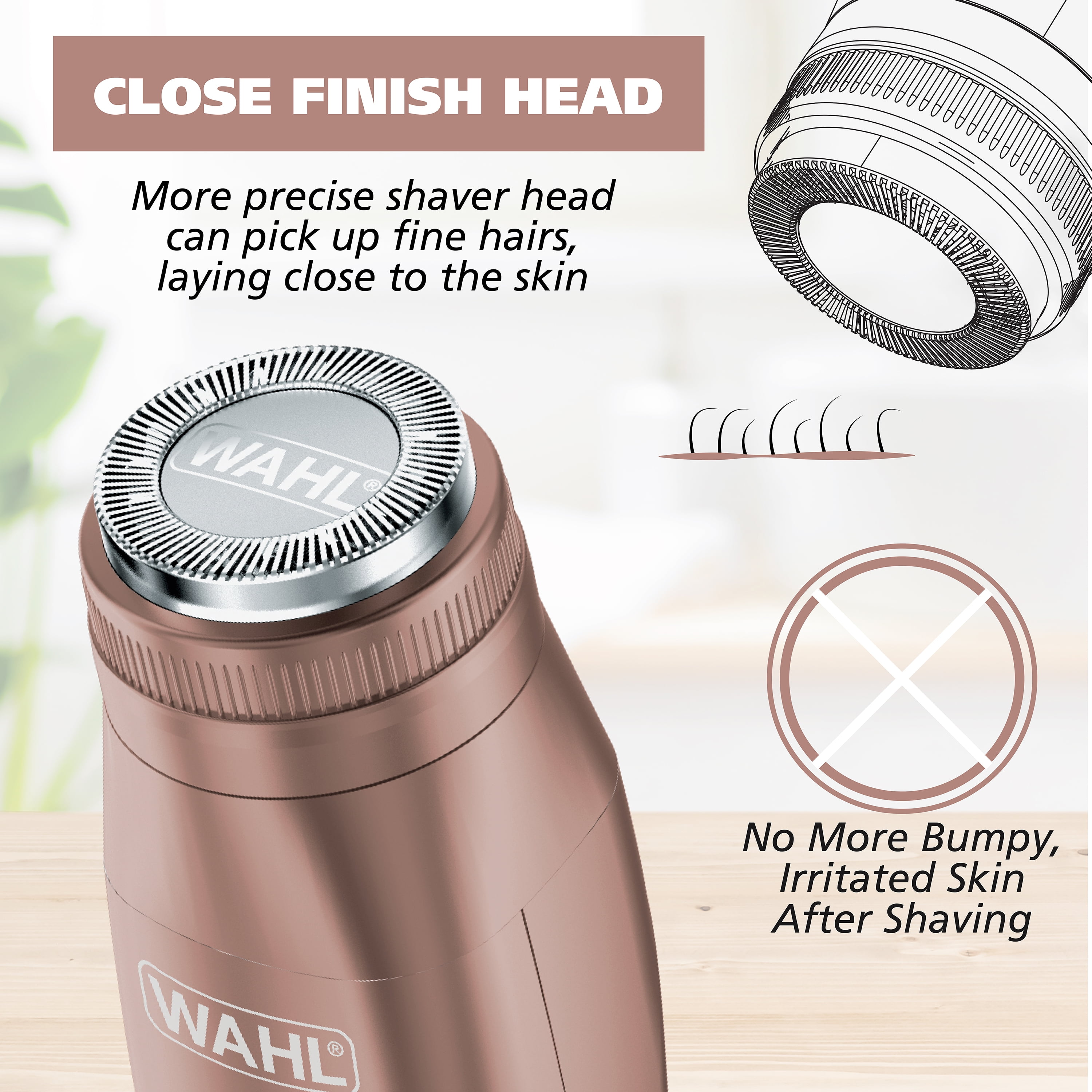 脱毛・除毛 (jenny)WAHL Professional Shaver Wahl Smooth Confidence, Ladies Waterproof, Battery Shaver