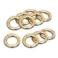 thumbnail image 4 of 10Pcs Round Spring Snap Hooks Bracelet Necklace Earrings Elongated Carabiner Circle for Key Chains Key Aureate 20mm, 4 of 8