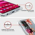 thumbnail image 4 of CoverON Phone Design For TMobile REVVL 6 Pro 5G/ T-Mobile REVVL 6x Pro 5G Case, Clear Flexible Soft Rubber Slim TPU Cover, Peony Flower, 4 of 8