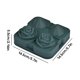 thumbnail image 5 of Bandeja de hielo Molde Cube Geométrico Forma de rosa Creamista de crema Moldes extraíbles Bebidas frías Bebidas Chocolate Molde de caramelo Suministros Verde Noticed HA012244-01, 5 of 7
