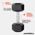 thumbnail image 2 of Mancuerna Hexagonal Altera  Acero Forro de Neopreno 20 Lbs, 2 of 6