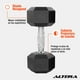 thumbnail image 2 of Mancuerna Hexagonal Altera  Acero Forro de Neopreno 20 Lbs, 2 of 6