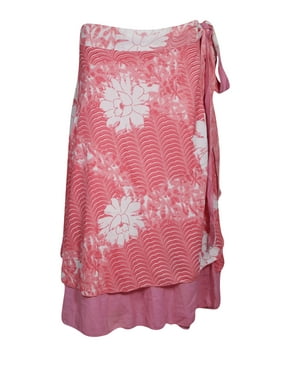 Mogul Women Sari Wrap Skirt Summer Beach Wear Cover Up Long Magic Sarong Dress OneSize