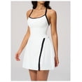 thumbnail image 3 of AEXTO Robe de Tennis avec Short Intégré et Soutien-Gorge Robe Athlétique pour Femmes Été Découpes Torsadée Robe d'Entraînement de Golf, 3 of 17