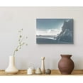 thumbnail image 3 of wall26 Canvas Wall Art A Blue Wash Out Sunrise Over a Beach with Rocky Mountains Nature Wilderness Modern Art Contemporary Relax/Calm Duotone for Living Room, Bedroom, Office, 3 of 5