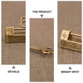 thumbnail image 2 of EeaseCA 1 Set Delicate Chinese Theme Padlock Vintage Mini Jewelry Box Latches Lock, 2 of 7