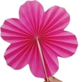 thumbnail image 4 of Slccxzc 9pcs Pink Paper Flower Fan Set Wall Backdrop Hanging Party Decorations, 4 of 7