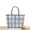 blue big, variant on Summer Handbag For Women Fashion Transparent Jelly Bag Female Large Capacity Woven Beach Bag Handmade Shopping Basket Tote Bolsa