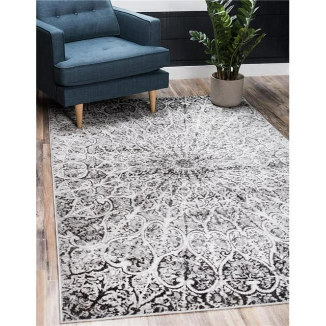 Unique Loom 3137751 Tapis Rectangulaire 9 x 12 Pi. Grace Sofia, Gris